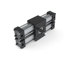 Dual rack stepping actuators