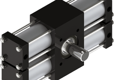 Like a rotary actuator but with unidirectional rotation