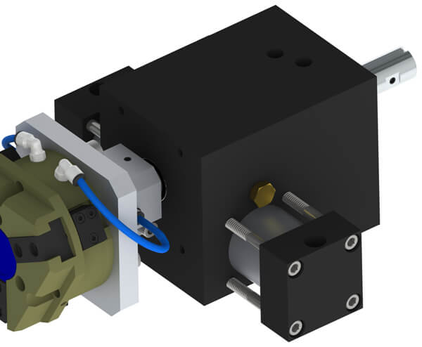 Special X3 indexing actuator with gripper adapter X3-X006